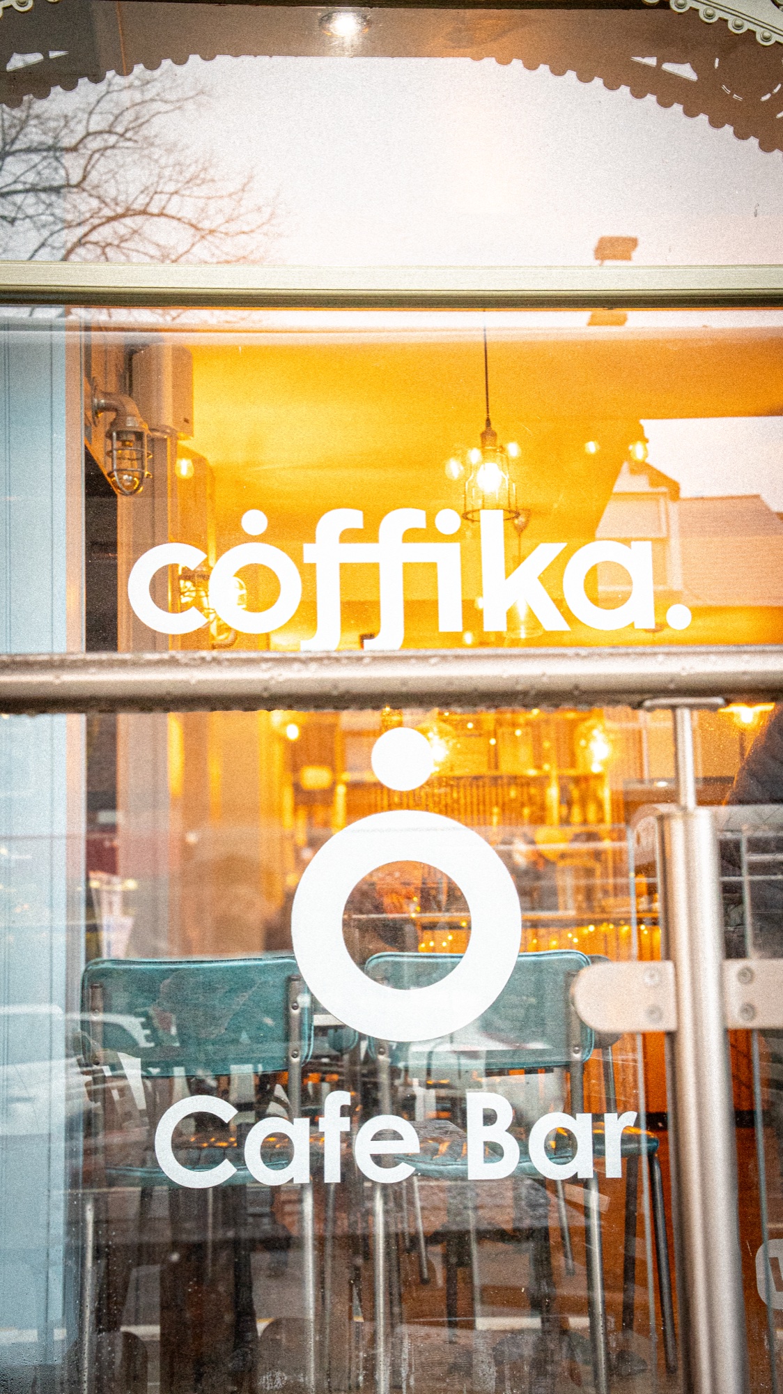 Inside Coffika café on Ecclesall Road